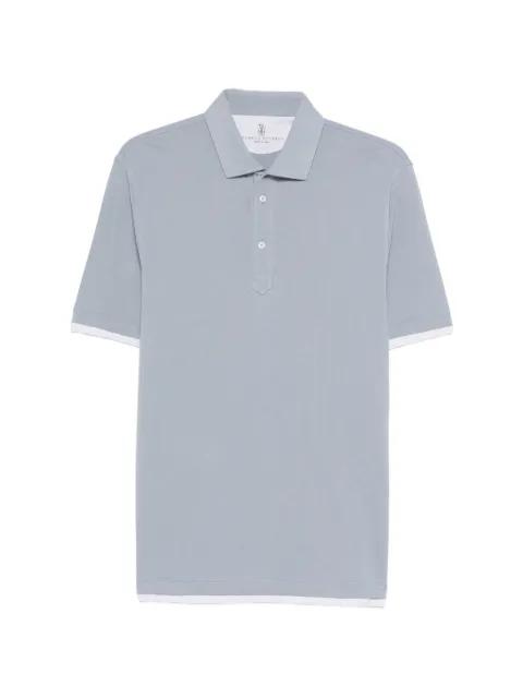 buttoned short-sleeve polo shirt by BRUNELLO CUCINELLI