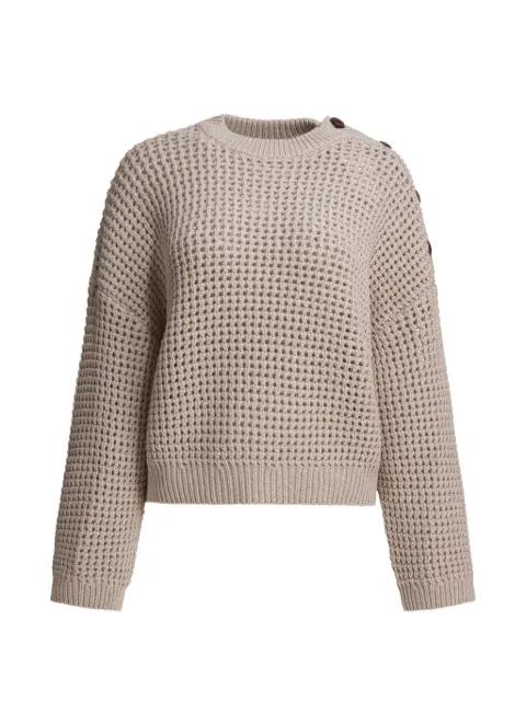 buttoned-shoulder sweater by BRUNELLO CUCINELLI