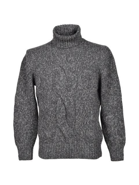 cable-knit roll neck sweater by BRUNELLO CUCINELLI