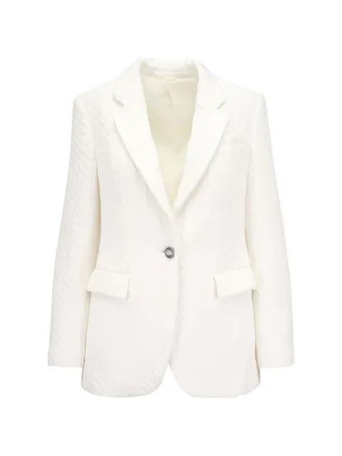 cable-knit single-breasted blazer by BRUNELLO CUCINELLI