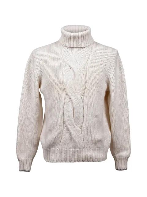 cable-knit turtleneck sweater by BRUNELLO CUCINELLI