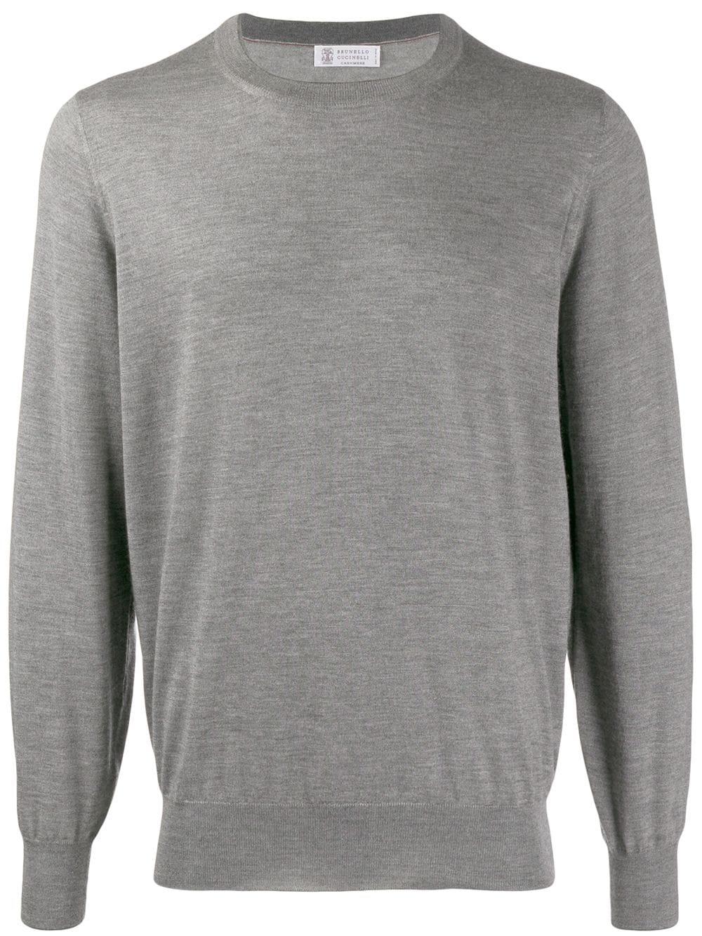cashmere-blend crew-neck jumper by BRUNELLO CUCINELLI