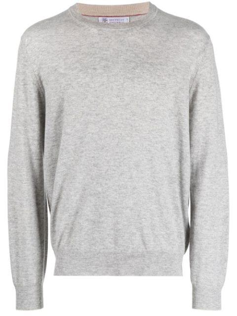 cashmere crew-neck jumper by BRUNELLO CUCINELLI