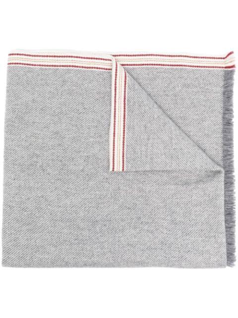cashmere striped scarf by BRUNELLO CUCINELLI