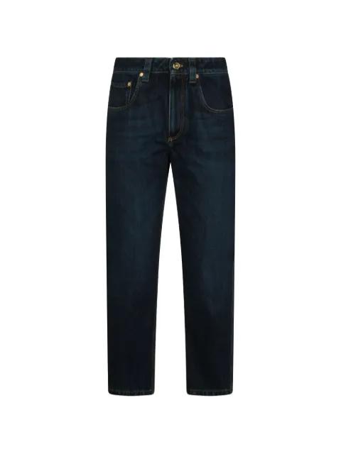 chain-embellished five-pocket jeans by BRUNELLO CUCINELLI