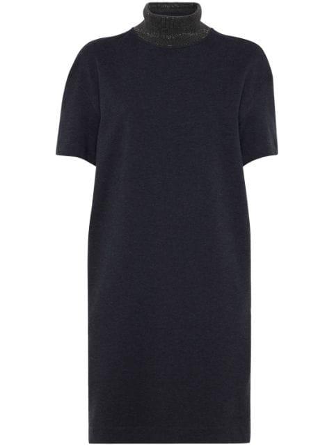 chain link-detail dress by BRUNELLO CUCINELLI