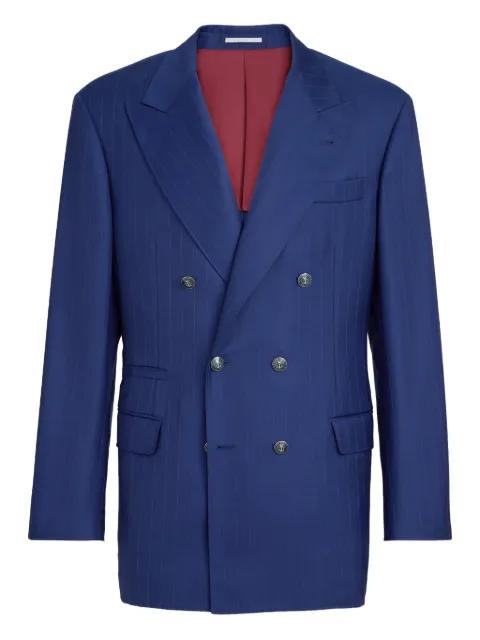 chalk-stripe blazer by BRUNELLO CUCINELLI