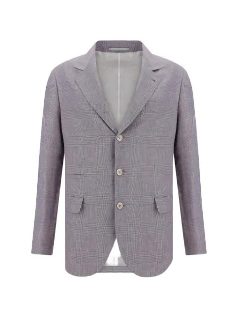 check-pattern blazer by BRUNELLO CUCINELLI