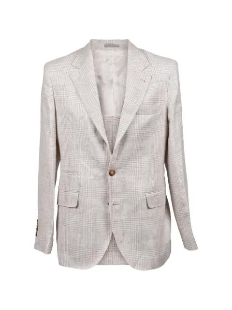 check-pattern blazer by BRUNELLO CUCINELLI