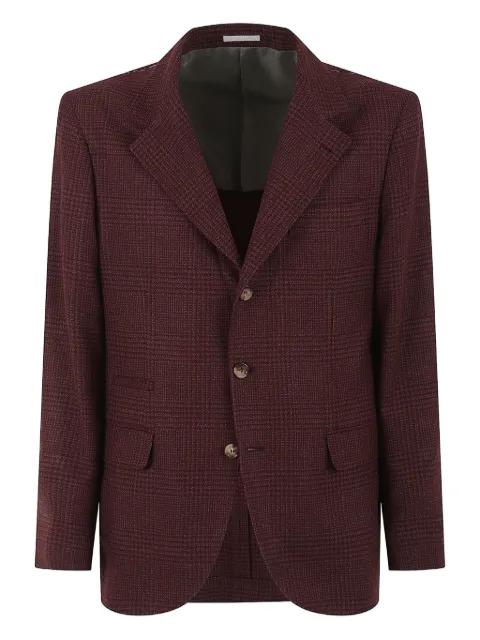 check-pattern blazer by BRUNELLO CUCINELLI