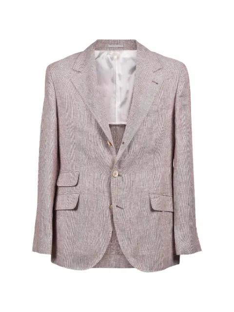 check-pattern blazer by BRUNELLO CUCINELLI