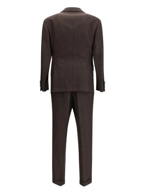 check-pattern suit by BRUNELLO CUCINELLI