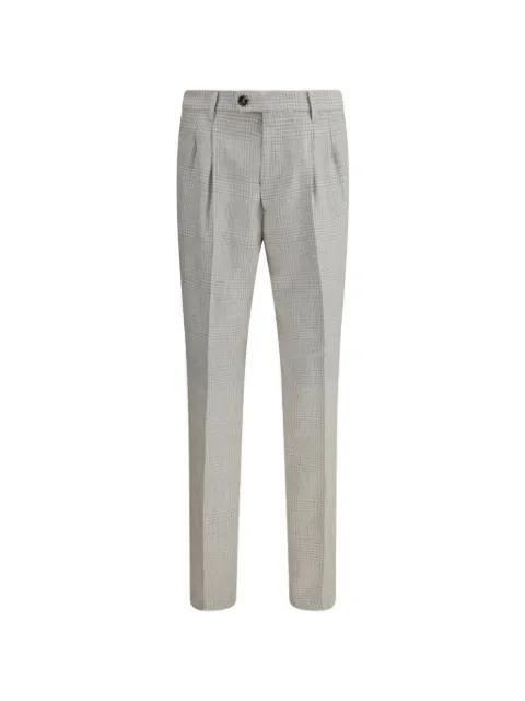check-pattern tailored trousers by BRUNELLO CUCINELLI