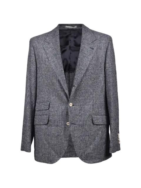 check wool-blend suit by BRUNELLO CUCINELLI