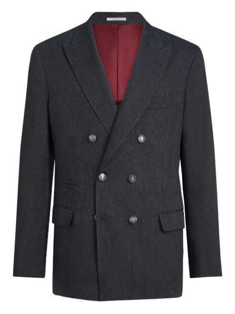 chevron double-breasted blazer by BRUNELLO CUCINELLI