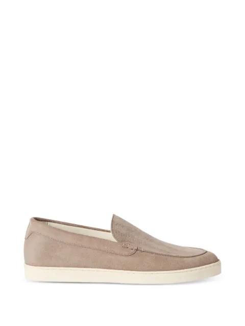 chevron-effect suede loafer sneakers by BRUNELLO CUCINELLI