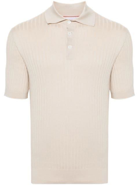 chunky-ribbed polo shirt by BRUNELLO CUCINELLI