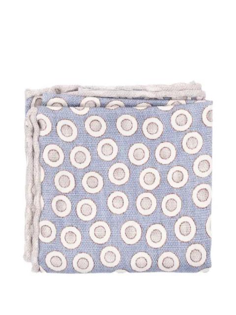 circle-pattern silk scarf by BRUNELLO CUCINELLI