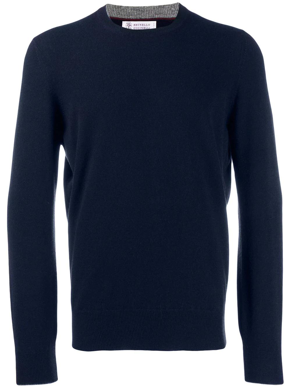 classic knit jumper by BRUNELLO CUCINELLI