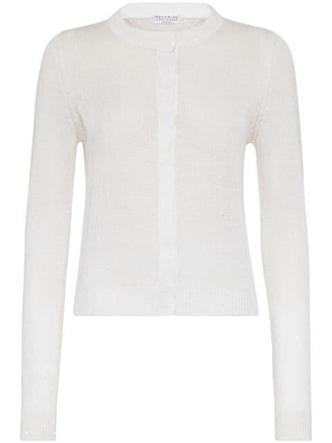 concealed front fastening cardigan by BRUNELLO CUCINELLI