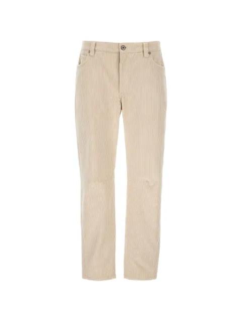corduroy straight-leg trousers by BRUNELLO CUCINELLI