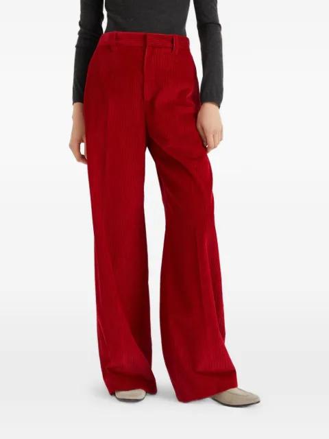 corduroy wide-leg trousers by BRUNELLO CUCINELLI