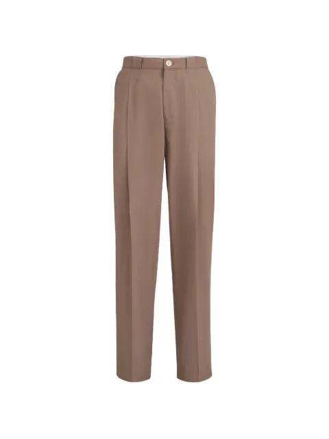 cotton crêpe batavia trousers with pleat by BRUNELLO CUCINELLI