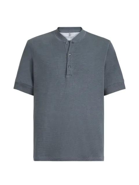 cotton jersey Henley top by BRUNELLO CUCINELLI