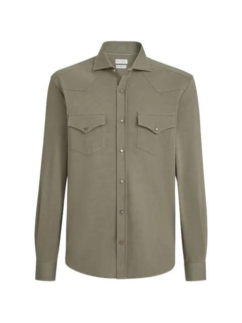 cotton piqué Western shirt by BRUNELLO CUCINELLI