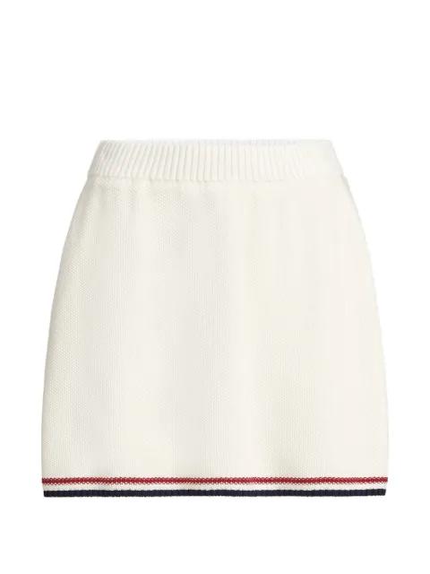 cotton piqué-effect knit mini skirt by BRUNELLO CUCINELLI