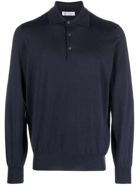 cotton polo sweater by BRUNELLO CUCINELLI