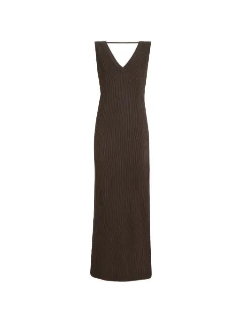 cotton rib knit dress with monili by BRUNELLO CUCINELLI