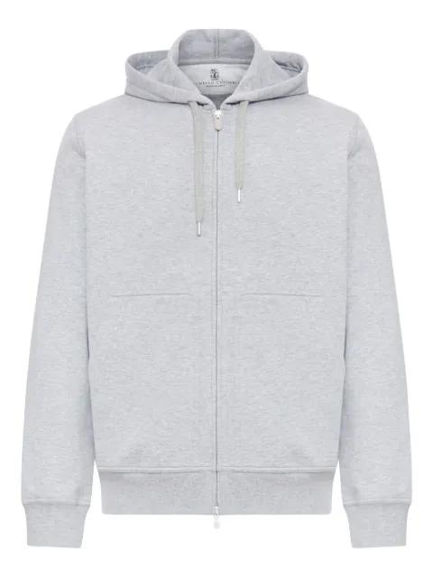 cotton zip-up hoodie by BRUNELLO CUCINELLI