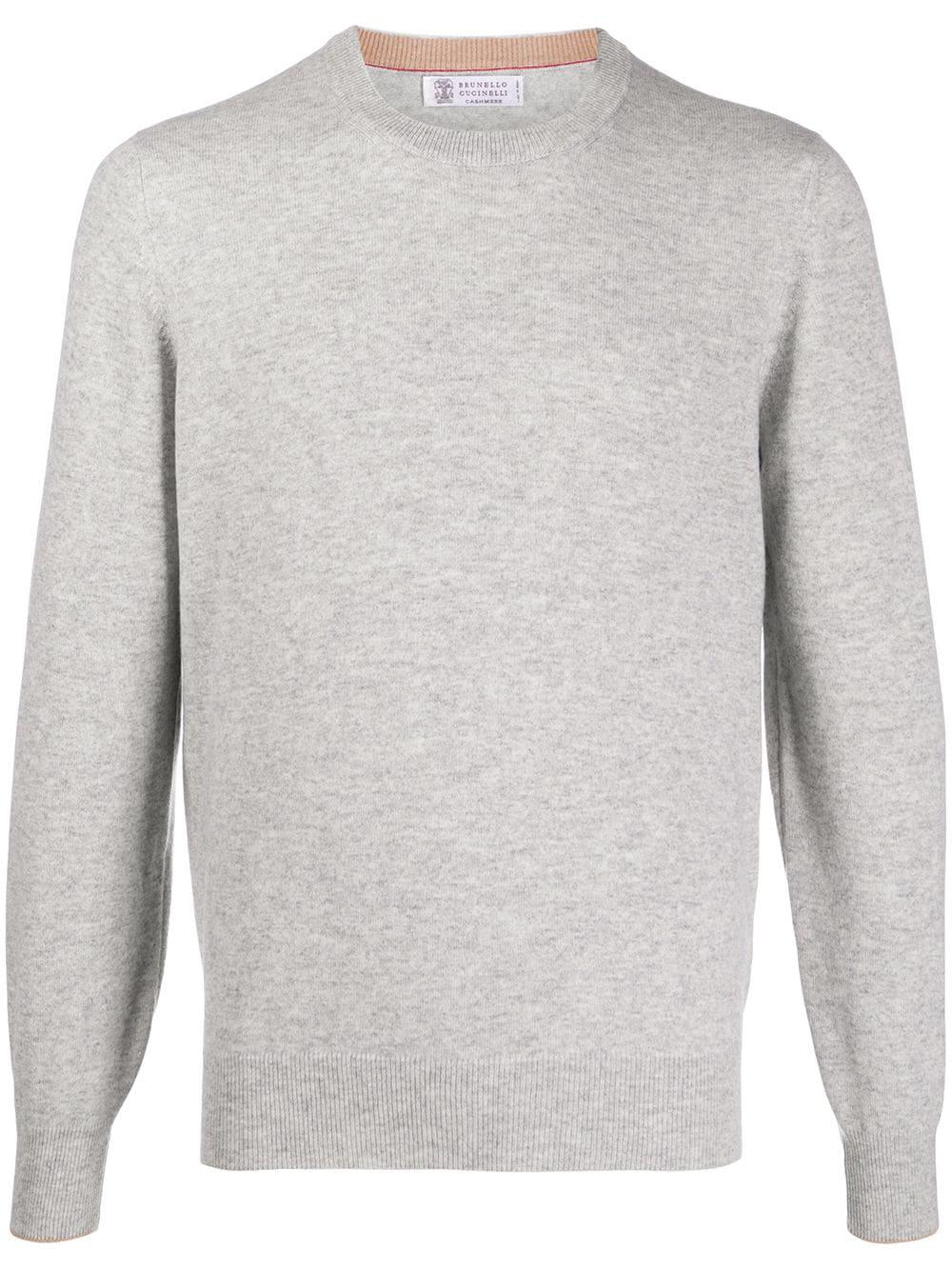 crew-neck cashmere pullover by BRUNELLO CUCINELLI