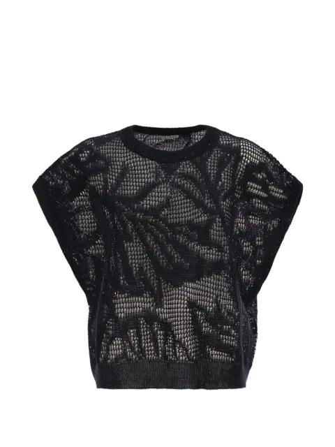 crew-neck sequin top by BRUNELLO CUCINELLI