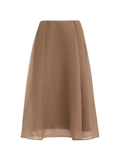crispy silk circle skirt by BRUNELLO CUCINELLI