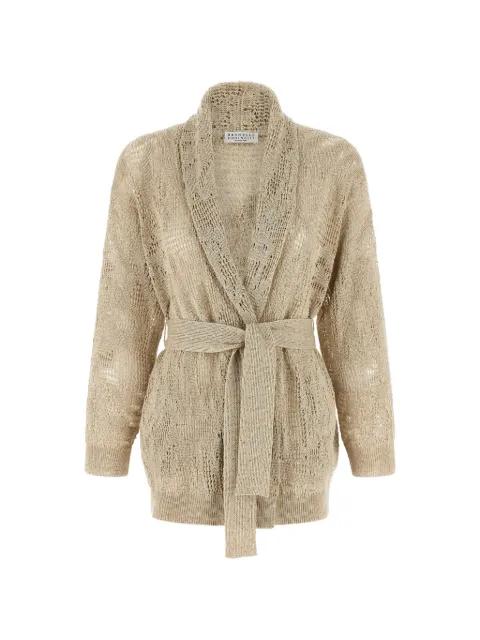 crochet sequin cardigan by BRUNELLO CUCINELLI