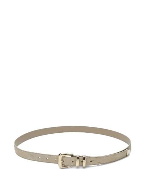 crocodile-effect leather belt by BRUNELLO CUCINELLI