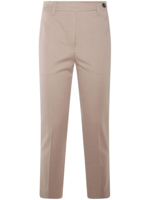 cropped slim-fit trousers by BRUNELLO CUCINELLI