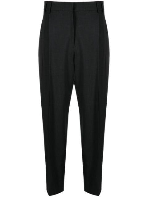 cropped wool-blend trousers by BRUNELLO CUCINELLI