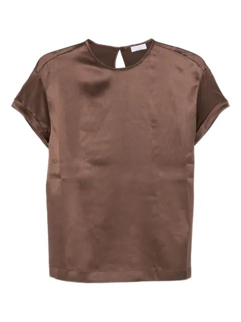 crystal-embellishment blouse by BRUNELLO CUCINELLI