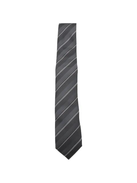 diagonal-stripe silk tie by BRUNELLO CUCINELLI