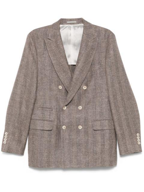 double-breasted blazer by BRUNELLO CUCINELLI