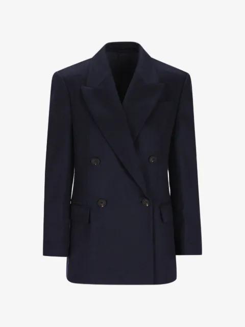 double-breasted peak-lapels blazer by BRUNELLO CUCINELLI