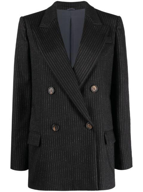double-breasted wool blazer by BRUNELLO CUCINELLI