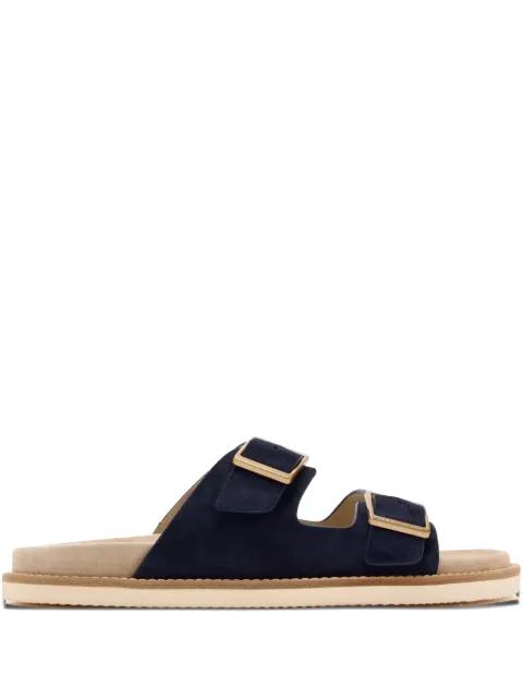 double-buckle suede sandals by BRUNELLO CUCINELLI