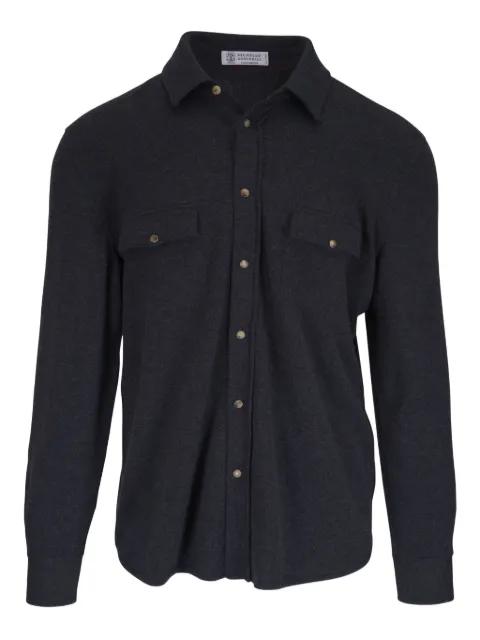 double-pocket button-front shirt by BRUNELLO CUCINELLI