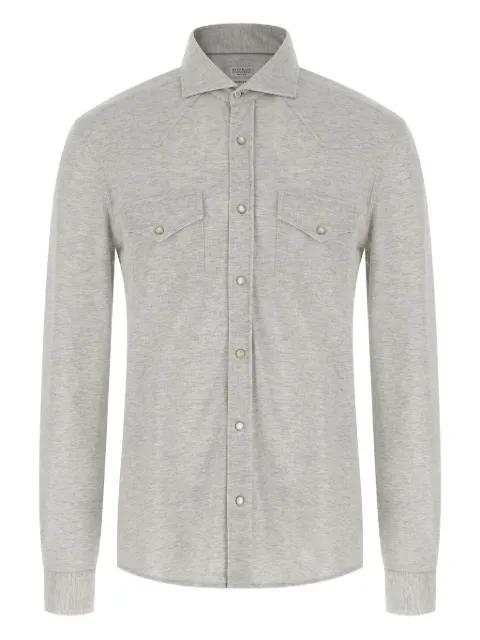 double-pocket cotton shirt by BRUNELLO CUCINELLI