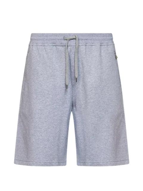 drawstring ribbed-waistband shorts by BRUNELLO CUCINELLI