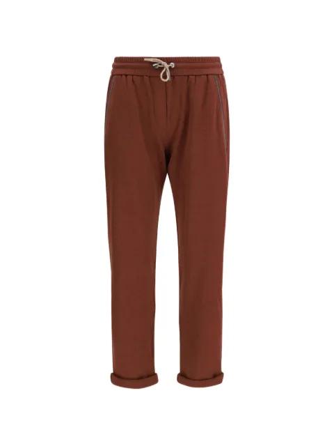 drawstring turn-up track pants by BRUNELLO CUCINELLI